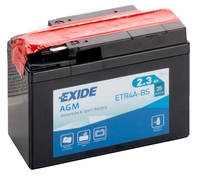 Motobatéria EXIDE BIKE Maintenance Free 2,3Ah, 12V, YTR4A-BS (E5002)