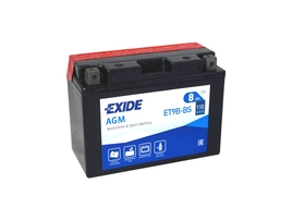 Motobatéria EXIDE BIKE Maintenance Free 8Ah, 12V, YT9B-BS (E5011)