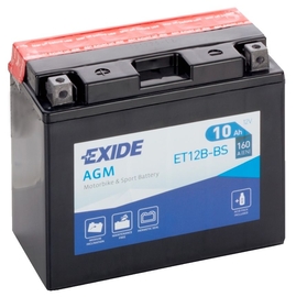 Motobatéria EXIDE BIKE Maintenance Free 10Ah, 12V, YT12B-BS (E5004)