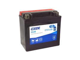 Motobatéria EXIDE BIKE Maintenance Free 12Ah, 12V, YTX14-BS (E5018)