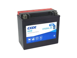 Motobatéria EXIDE BIKE Maintenance Free 18Ah, 12V, YTX20L-BS (E5614)