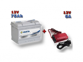 Výhodný set Trakčná batéria VARTA Dual Purpose 75Ah, 12V, 930075065 a multifunkční Nabíječky Fairstone ABC-1206 (930075065)