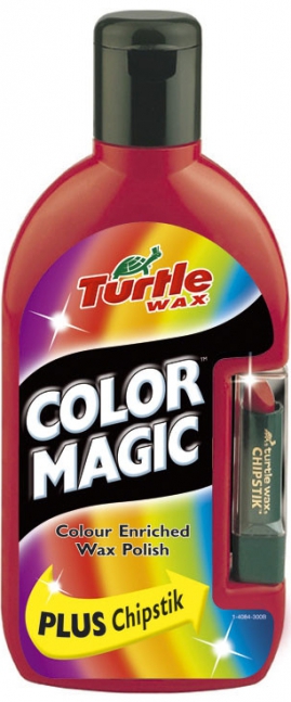 Turtle Wax Color Magic Plus - Farebná politúra s rúžom 500 ml tmavočervený (001538)
