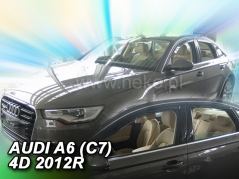 Deflektory na Audi A6 C7 sedan, 4-dverová, 2011-2018 (+zadné) (10245)