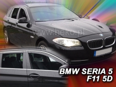 Deflektory na BMW 5 (F11) Combi, 5-dverová, 2010-2016 (+zadné) (11157)