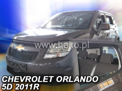 Deflektory na Chevrolet Orlando, 5-dverová (+zadné), r.v.: 2011 - (10533)