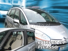 Deflektory na Citroen C4 Picasso, 5-dverová, r.v.: 2006 - 2013 (12234)
