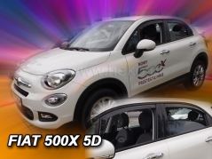 Deflektory na Fiat 500X, 5-dverová (+zadné), r.v.: 2015 - (15174)