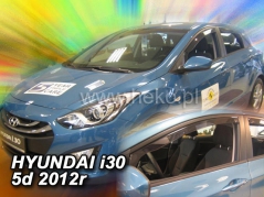 Deflektory na Hyundai i30 II, 5-dverová, r.v.: 2012 - 2017 (17273)