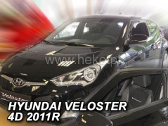 Deflektory na Hyundai Veloster, 4-dverová, r.v.: 2011 - (17271)