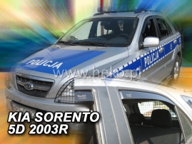 Deflektory na Kia Sorento, 5-dverová (+zadné), r.v.: 2002 - 2009 (20142)