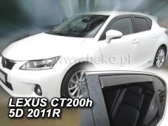 Deflektory na Lexus CT 200h, 5-dverová (+zadné), r.v.: 2011 - (30019)