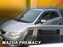 Deflektory na Mazda Premacy, 5-dverová (+zadné), r.v.: 1999 - 2005 (23129)