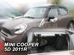 Deflektory na Mini Cooper, 5-dverová (+zadné), r.v.: 2011 - 2014 (22202)