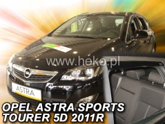 Deflektory na Opel Astra J Sports Tourer, 5-dverová (+zadné), r.v.: 2011 - 2015 (25385)