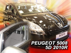 Deflektory na Peugeot 3008 / 5008, 5-dverová, r.v.: 2008 - 2016 (26140)