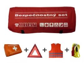 Bezpečnostný set č.4 - červená farba tašky (002089)