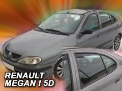 Deflektory na Renault Megane sedan/hatchback, 4/5-dverová (+zadné), r.v.: 1995 - 2002 (27162)