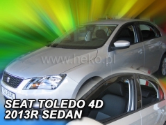 Deflektory na Seat Toledo IV, 4-dverová (+zadné), r.v.: 2013 - (28237)
