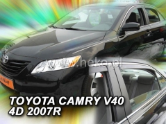 Deflektory na Toyota Camry XV40, 4-dverová (+zadné), r.v.: 2006 - 2011 (29604)