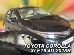 Deflektory na Toyota Corolla E116 sedan, 4-dverová (+zadné), r.v.: 2013 - 2018 (29636)