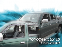 Deflektory na Toyota Hilux MK5, 4-dverová (+zadné), r.v.: 1998 - 2005 (29392)