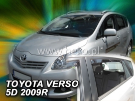 Deflektory na Toyota Verso, 5-dverová (+zadné), r.v.: 2009 - (29618)