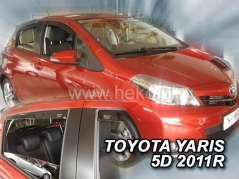 Deflektory na Toyota Yaris, 5-dverová (+zadné), r.v.: 2011-2020 (29622)