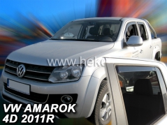 Deflektory na Volkswagen Amarok, 4-dverová (+zadné), r.v.: 2011 - (31188)