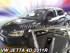 Deflektory na Volkswagen Jetta, 4-dverová (+zadné), r.v.: 2011 - (31186)