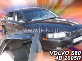 Deflektory na Volvo S80, 4-dverová (+zadné), r.v.: 1998 - 2006 (31222)