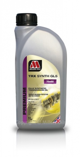 Millers Oils TRX Synth 75W-80 GL5 1L (MI77651)