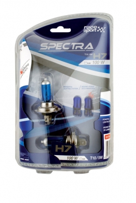 Sada žiaroviek SPECTRA H7 5700K 12V 2ks + T10 modré (SPCTRA7)