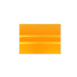 Tvrdá PVC 10cm stierka,  žltá KF 634 SQ (TSS-KF 634 SQ)