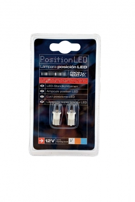 LED autožiarovky T10 5W 12V, biele (LED100B)