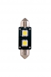 LED žiarovka SV8.5 10x37mm 2LED 12V Canbus, biele (LIT0538)