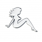 Emblém "PIN-UP GIRL" chróm, 60 x 85 mm (LOG1810)