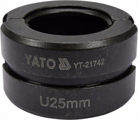 Náhradné čeľuste k lisovacím kliešťom YT-21735 typ U 25 mm (YT-21742)