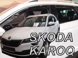 Deflektory na Škoda Karoq, 5-dverová (+zadné), r.v.: 2017 - (28351)