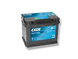 Autobatéria EXIDE Start-Stop AGM 60Ah, 680A, 12V, EK600 (EK600)