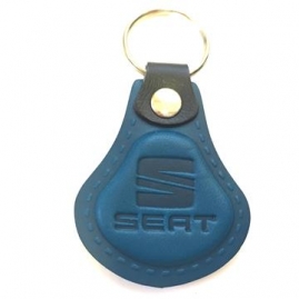 Kožená kľúčenka Seat modrá (AUTO123-925-005)
