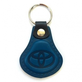 Kožená kľúčenka Toyota modrá (AUTO123-925-015)