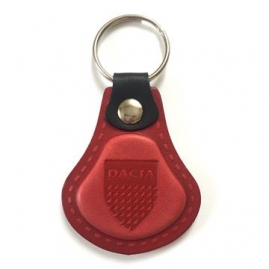 Kožená kľúčenka Dacia červená (AUTO123-925-396)