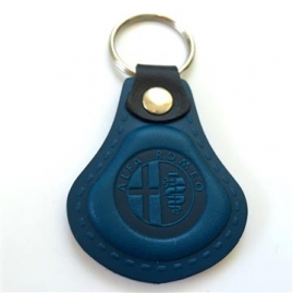 Kožená kľúčenka Alfa Romeo modrá (AUTO123-924-967)