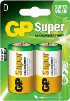 Batéria GP 13AU R20 BL 1,5V (veľké mono, D) 2ks v balení (B1941)