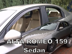 Deflektory na Alfa Romeo 159 Sedan, r.v.: 2005 - 2011 (+zadné) (10119)