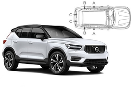 Slnečné clony na okná - VOLVO XC40 (2018-) - Komplet sada (VOL-XC40-5-A)