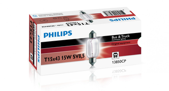 Žiarovka Philips SV8,5 24V 15W T15x43mm Sulfit 1ks (PH 13850CP)