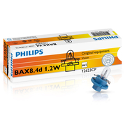 Žiarovka Philips BAX B8.4d 1.2W 12V Light Blue 1ks (PH 12623CP)