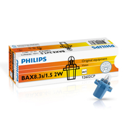 Žiarovka Philips BAX8.3s/1.5 2W 12V Blue 1ks (PH 12602CP)